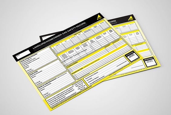 gas safety certificate example
